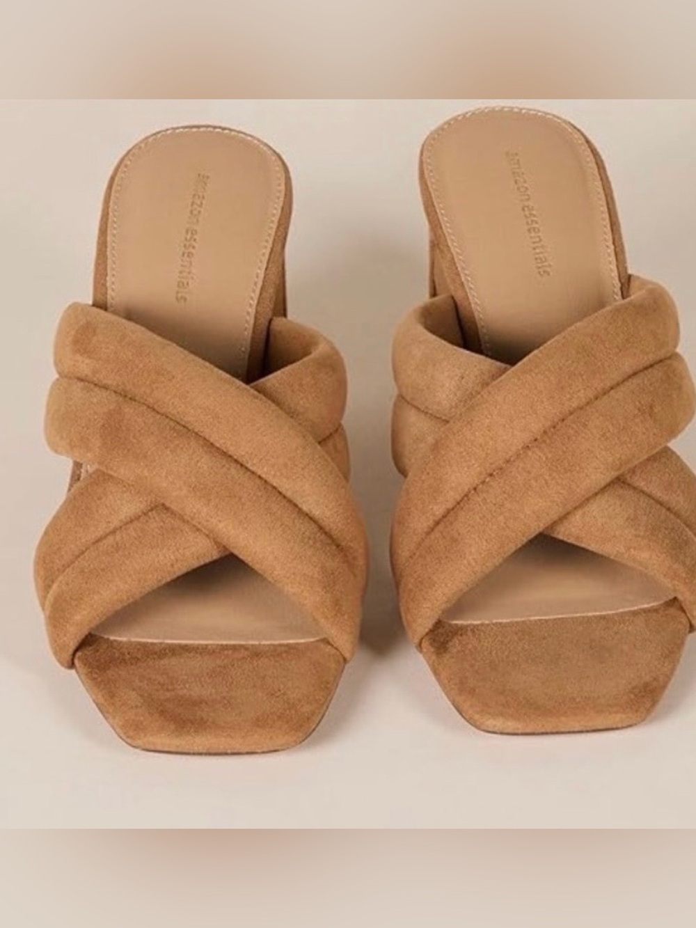 Women’s Suede Crisscross Slide Sandals - Tan
Size 12 💛